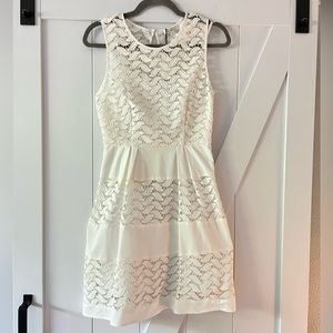 Shoshana white eyelet a line dress. NWT SIZE 0